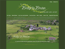 Tablet Screenshot of bridgetobhutan.com